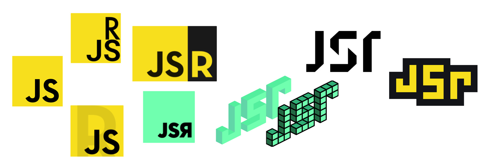 Some of the ideas that went into coming up with the final JSR logo